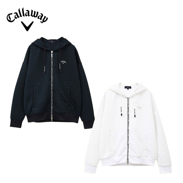 割引対象商品（3,000円以上） Callaway（キャロウェイ）製品。Callaway キルトスウェットフルジップパーカー 24FW C24217206