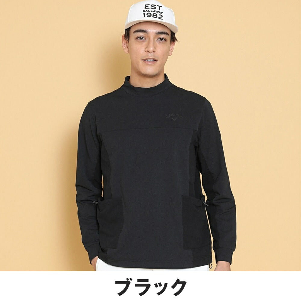 Callaway カノコ&ドットエアモックネックシャツ 24FW C24233104