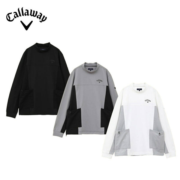 ゴルフ - ウェア - メンズ Callaway（キャロウェイ）製品。Callaway カノコ&ドットエアモックネックシャツ 24FW C24233104