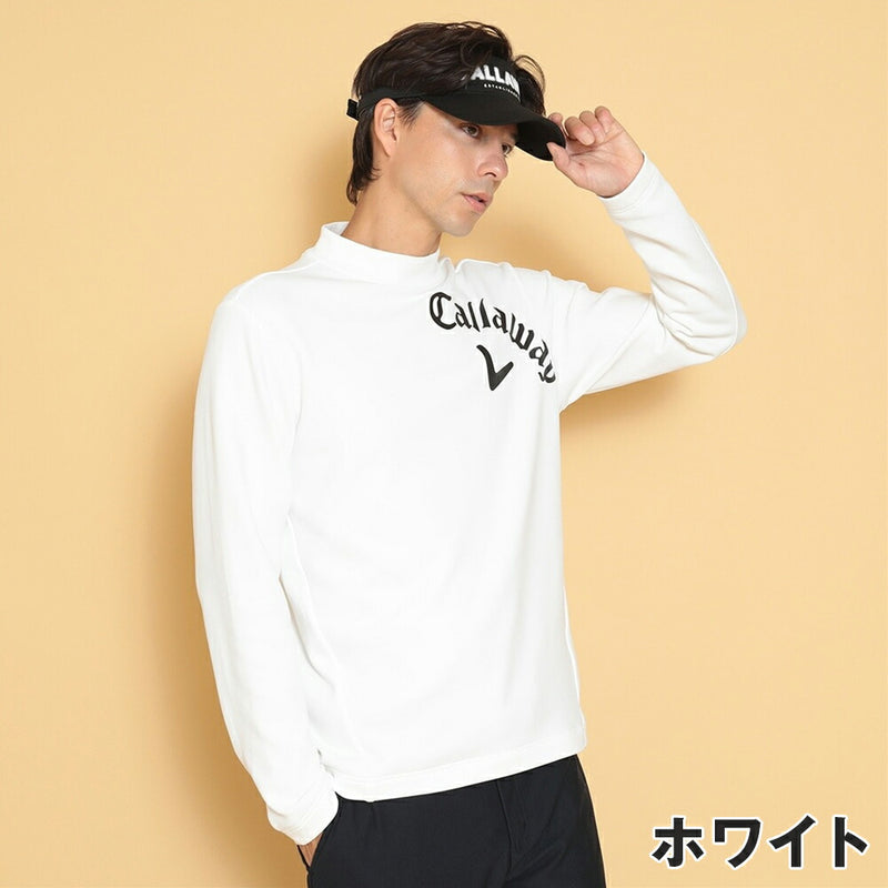 ベストスポーツ Callaway（キャロウェイ）製品。Callaway 裏起毛ダブルニットモックネックシャツ 24FW C24233110