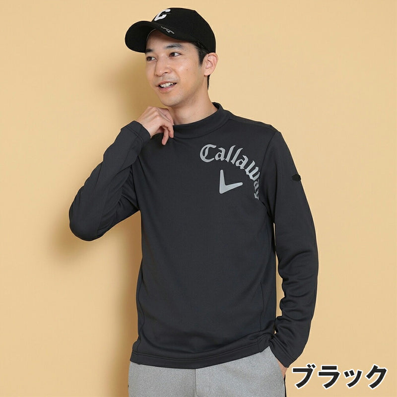 ベストスポーツ Callaway（キャロウェイ）製品。Callaway 裏起毛ダブルニットモックネックシャツ 24FW C24233110