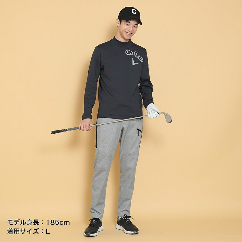 ベストスポーツ Callaway（キャロウェイ）製品。Callaway 裏起毛ダブルニットモックネックシャツ 24FW C24233110