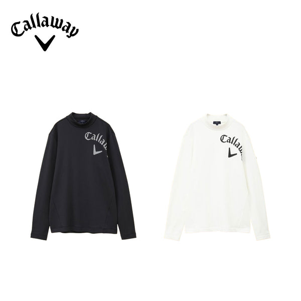 割引対象商品（3,000円以上） Callaway（キャロウェイ）製品。Callaway 裏起毛ダブルニットモックネックシャツ 24FW C24233110