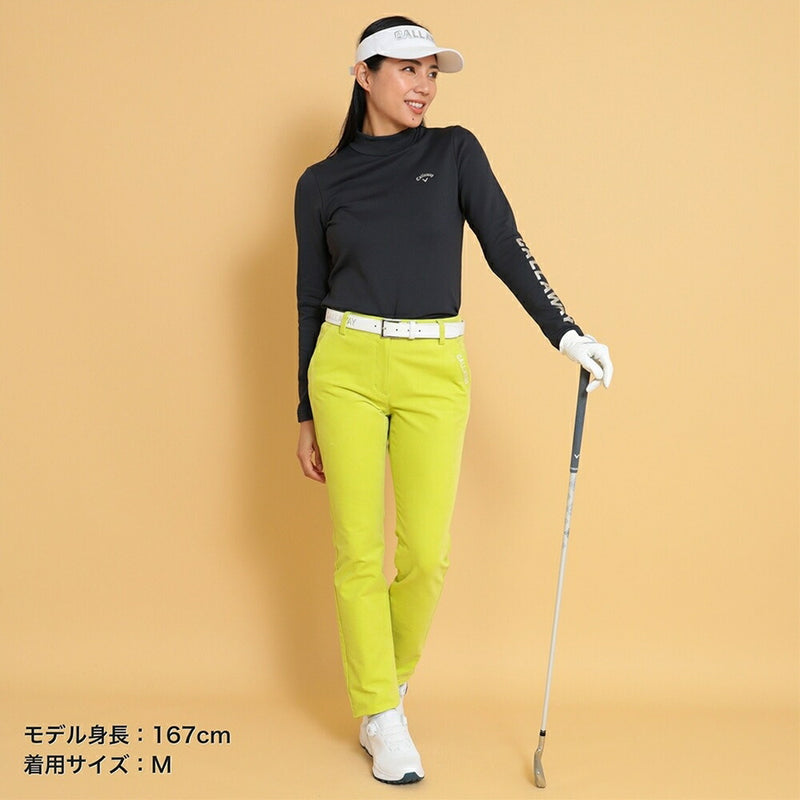 ベストスポーツ Callaway（キャロウェイ）製品。Callaway メタリックロゴ長袖モックネックシャツ 24FW C24233204