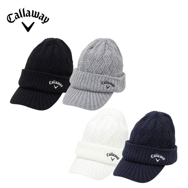 割引対象商品（3,000円以上） Callaway（キャロウェイ）製品。Callaway ツバ付きニットキャップ 24FW C24291123