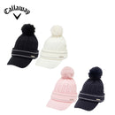 ベストスポーツ Callaway（キャロウェイ）製品。Callaway ファー梵天付きブリムニットキャップ 24FW C24291221