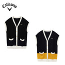 ベストスポーツ Callaway（キャロウェイ）製品。Callaway Vネックニットカーディガンベスト 23FW C23219201
