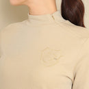 ベストスポーツ Callaway（キャロウェイ）製品。Callaway 裏起毛ラメスムース長袖モックネックシャツ 23FW C23233205