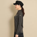 ベストスポーツ Callaway（キャロウェイ）製品。Callaway 裏起毛ラメスムース長袖モックネックシャツ 23FW C23233205