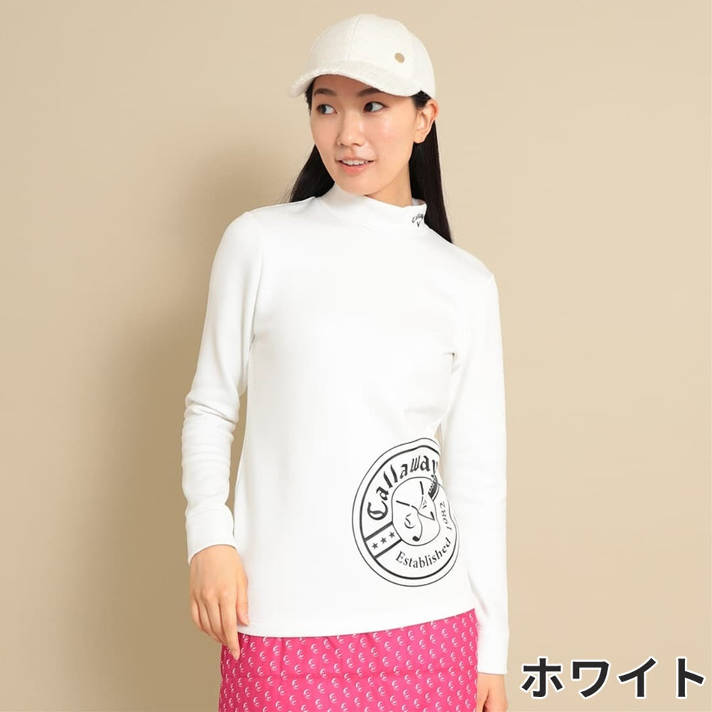 Callaway 裏起毛長袖モックネックシャツ 23FW C23233206 | 自転車