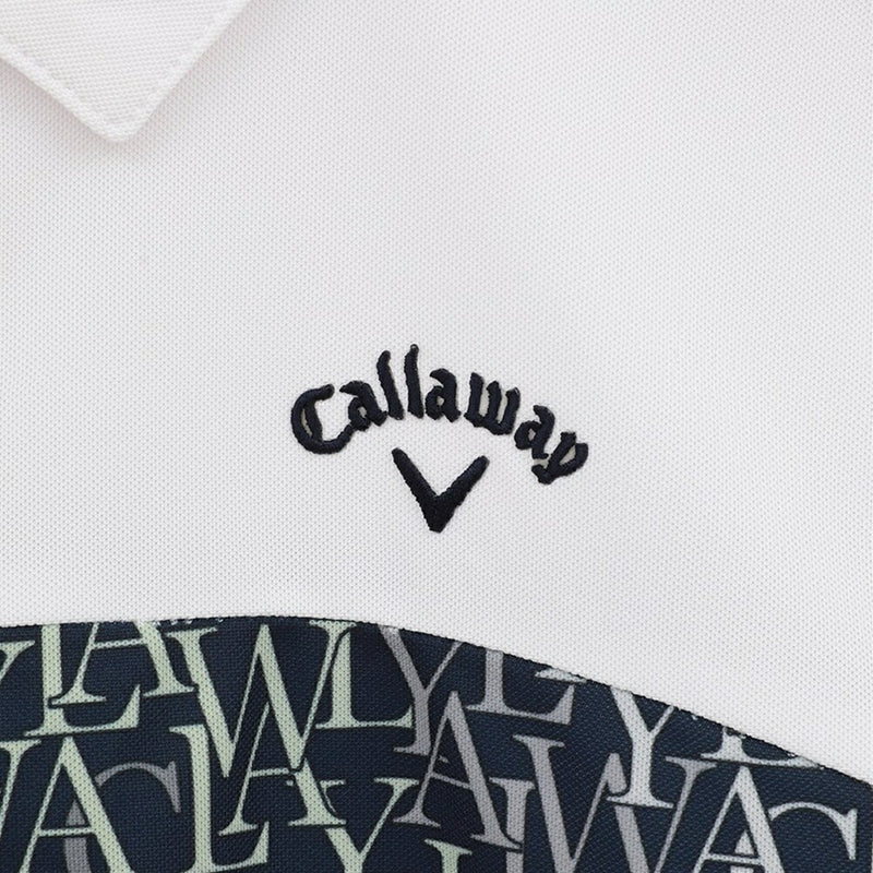 ベストスポーツ Callaway（キャロウェイ）製品。Callaway ロゴプリントカノコ半袖シャツ 23FW C23234204
