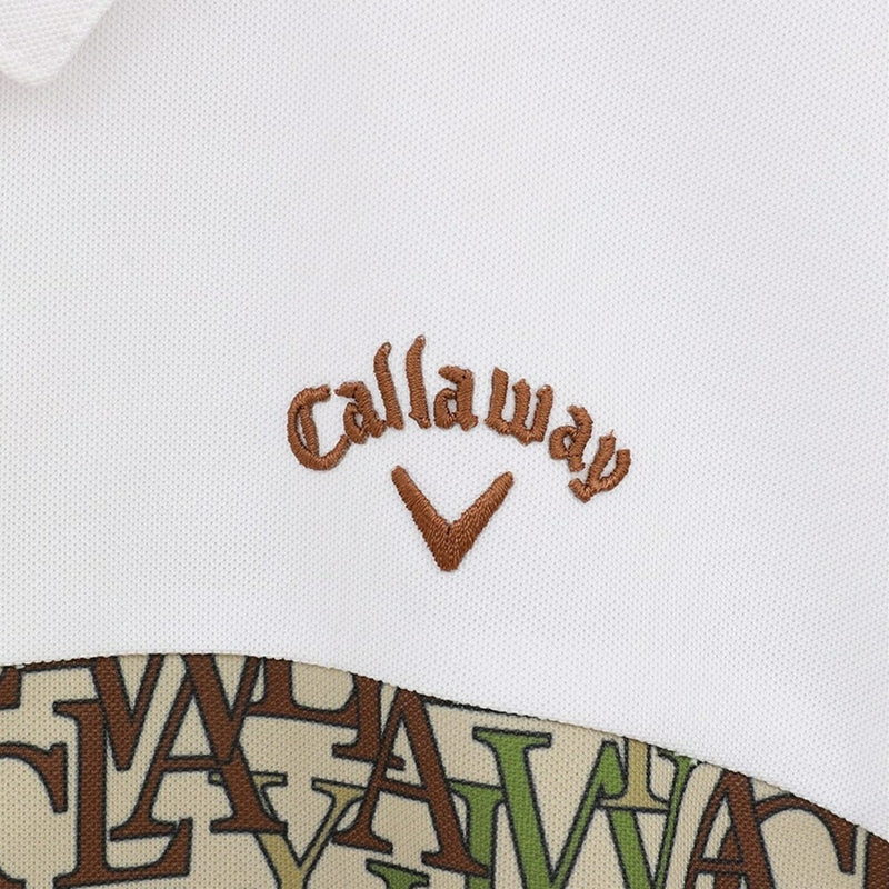 ベストスポーツ Callaway（キャロウェイ）製品。Callaway ロゴプリントカノコ半袖シャツ 23FW C23234204