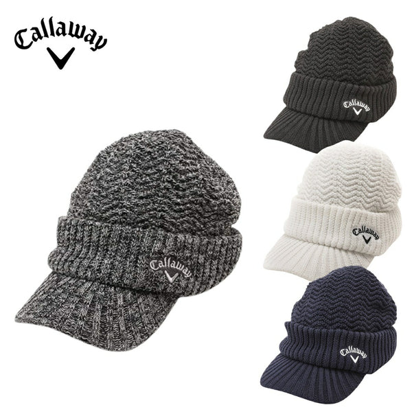 Callaway（キャロウェイ） Callaway（キャロウェイ）製品。Callaway へリンボン編みブリムニットキャップ 23FW C23291119