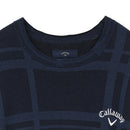 ベストスポーツ Callaway（キャロウェイ）製品。Callaway 河本プロ着用 ミニブークレチェック柄クルーネックニット 24SS C24118100