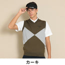 ベストスポーツ Callaway（キャロウェイ）製品。Callaway アーガイル綿タッチVネックニットベスト 24SS C24119102
