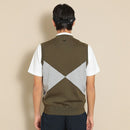 ベストスポーツ Callaway（キャロウェイ）製品。Callaway アーガイル綿タッチVネックニットベスト 24SS C24119102