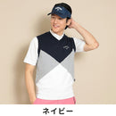 ベストスポーツ Callaway（キャロウェイ）製品。Callaway アーガイル綿タッチVネックニットベスト 24SS C24119102