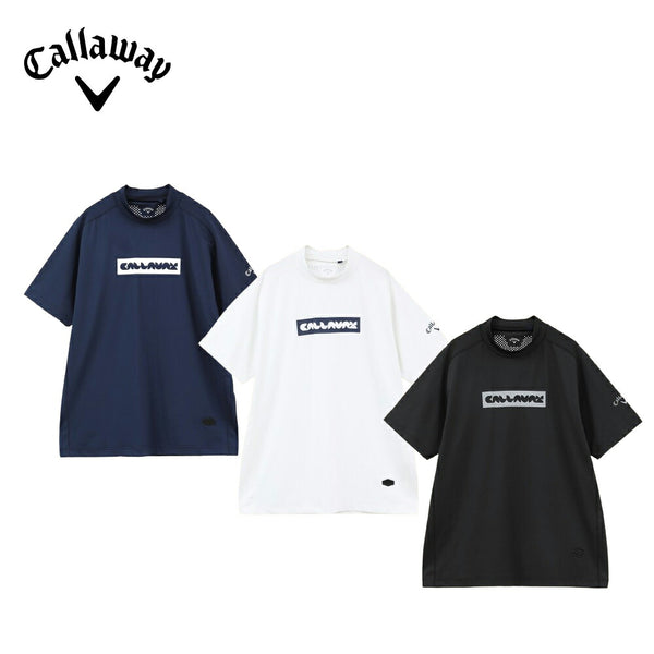 ゴルフ - ウェア Callaway（キャロウェイ）製品。Callaway ストレッチスムース半袖モックネックシャツ 24SS C24134103