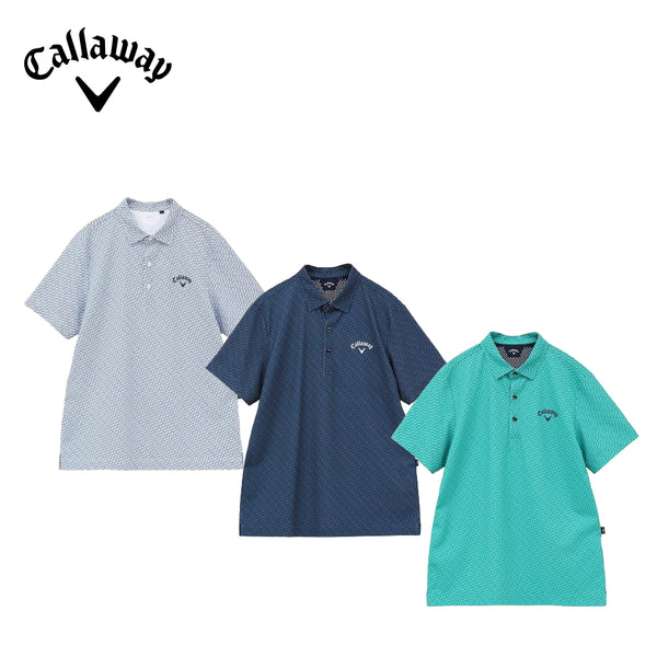 ゴルフ - ウェア Callaway（キャロウェイ）製品。Callaway CGロゴ総柄半袖シャツ 24SS C24134111