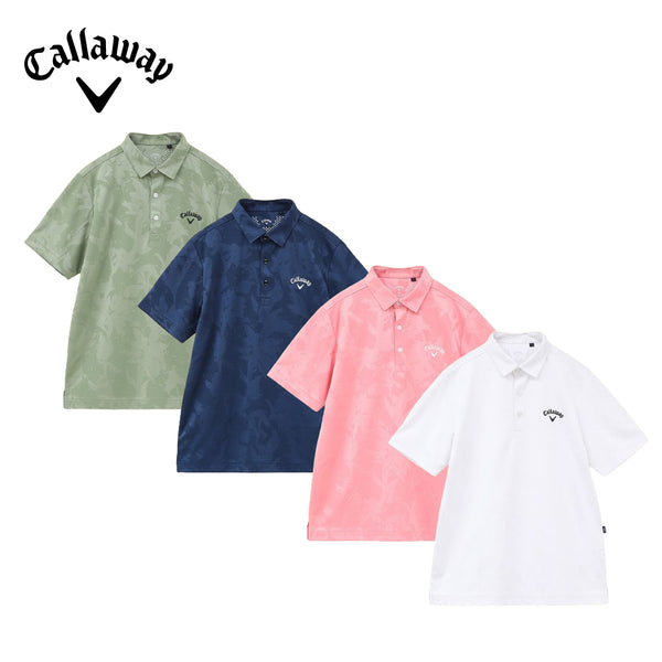 ゴルフ - ウェア Callaway（キャロウェイ）製品。Callaway フラワージャカード半袖シャツ 24SS C24134117