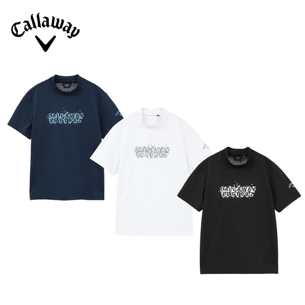 Callaway（キャロウェイ） Callaway（キャロウェイ）製品。Callaway スパンライク天竺半袖モックネックシャツ 24SS C24134120