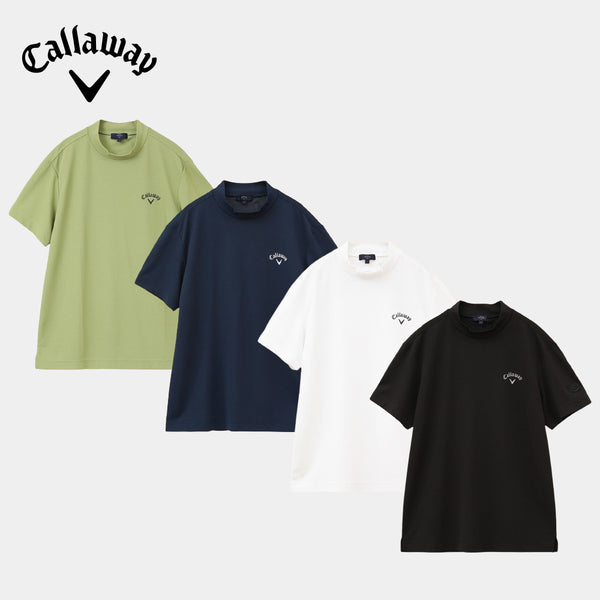 ゴルフ - ウェア Callaway（キャロウェイ）製品。Callaway 裏クール アイレットカノコモックネックシャツ 24SS C24134126
