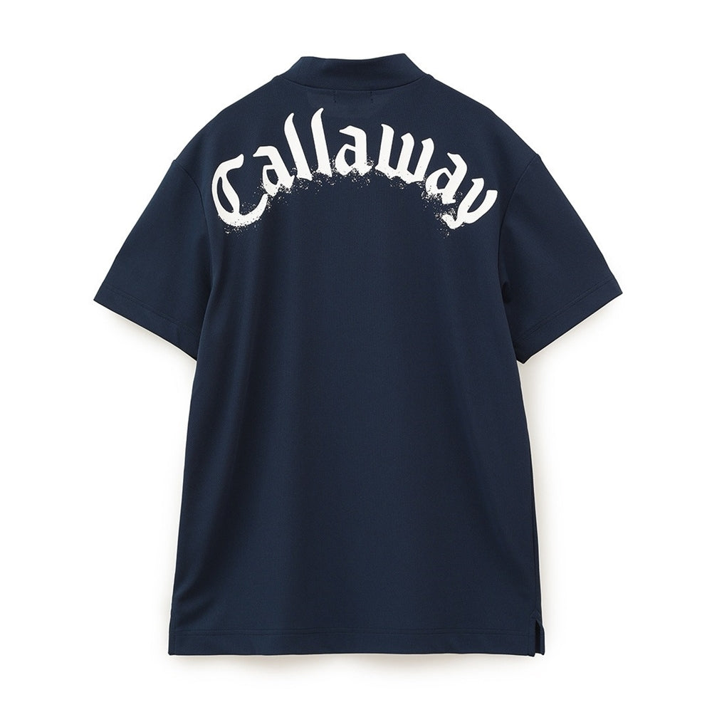 Callaway 裏クール アイレットカノコモックネックシャツ 24SS