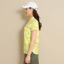 ベストスポーツ Callaway（キャロウェイ）製品。Callaway 藤田プロ着用 裏クール アイレットカノコフラワープリントシャツ 24SS C24134219