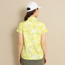 ベストスポーツ Callaway（キャロウェイ）製品。Callaway 藤田プロ着用 裏クール アイレットカノコフラワープリントシャツ 24SS C24134219