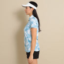 ベストスポーツ Callaway（キャロウェイ）製品。Callaway 藤田プロ着用 裏クール アイレットカノコフラワープリントシャツ 24SS C24134219