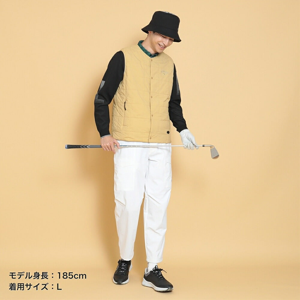 Callaway ストレッチナイロンタフタ中綿撥水ベスト 24FW C24216101