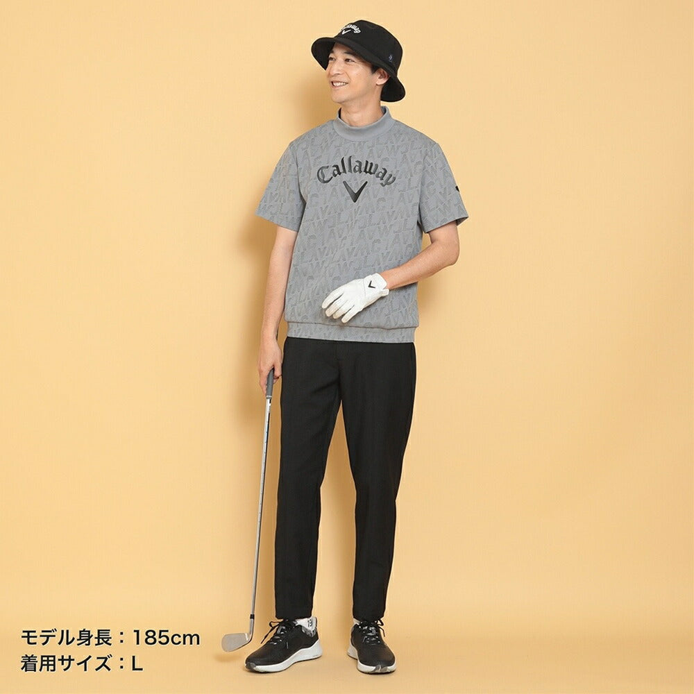 Callaway ロゴプリントハーフゲージ半袖スウェット 24FW