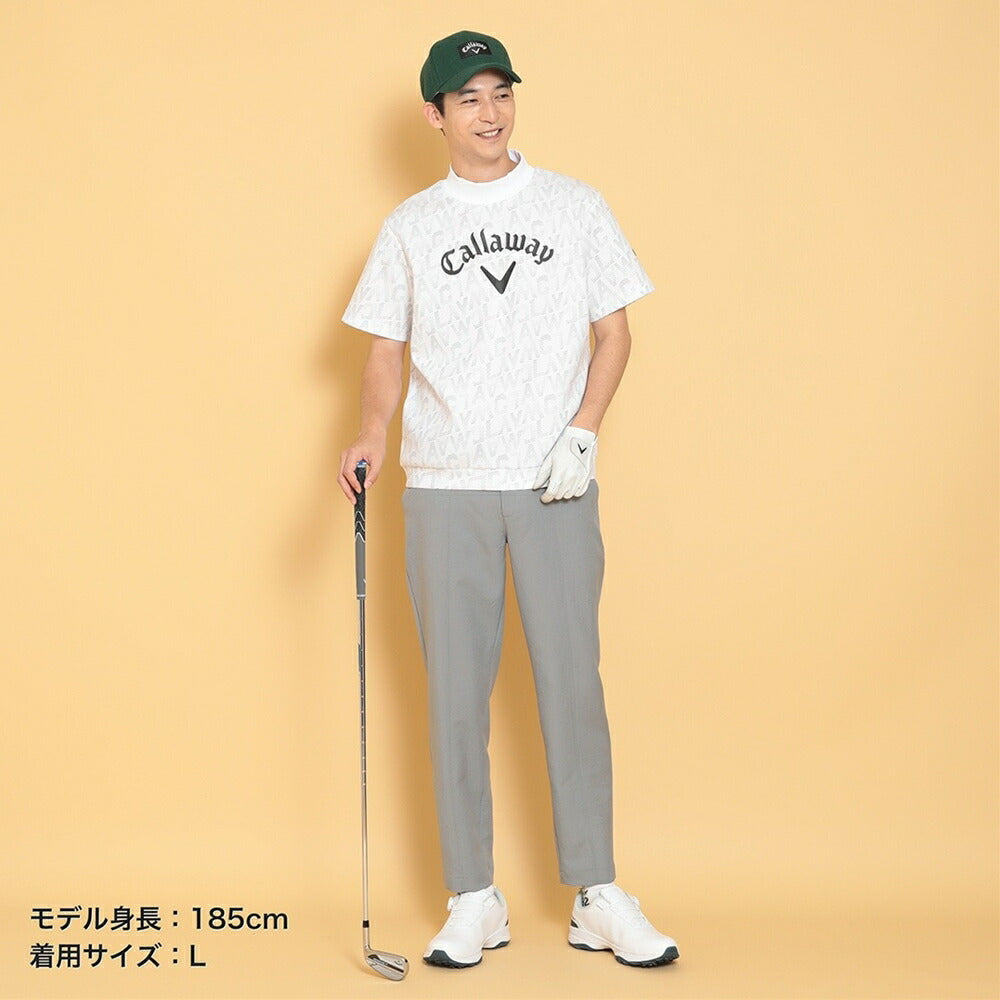 Callaway ロゴプリントハーフゲージ半袖スウェット 24FW