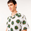 ベストスポーツ LACOSTE（ラコステ）製品。LACOSTE ウルトラドライオープンネック総柄シャツ 24SS CH7568-99