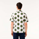 ベストスポーツ LACOSTE（ラコステ）製品。LACOSTE ウルトラドライオープンネック総柄シャツ 24SS CH7568-99