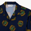 ベストスポーツ LACOSTE（ラコステ）製品。LACOSTE ウルトラドライオープンネック総柄シャツ 24SS CH7568-99