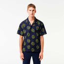 ベストスポーツ LACOSTE（ラコステ）製品。LACOSTE ウルトラドライオープンネック総柄シャツ 24SS CH7568-99