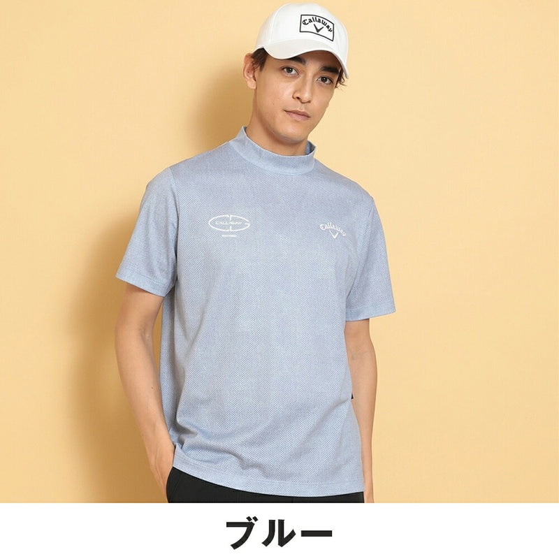 ベストスポーツ Callaway（キャロウェイ）製品。Callaway かざあなメッシュメランジプリントモックネック 25SS C25134116