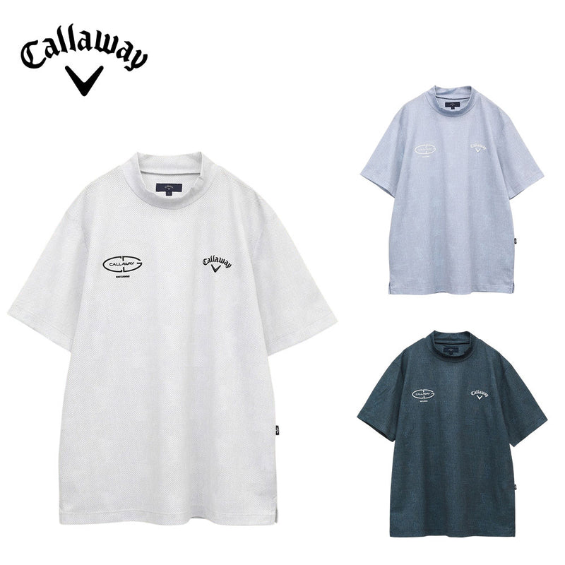 ベストスポーツ Callaway（キャロウェイ）製品。Callaway かざあなメッシュメランジプリントモックネック 25SS C25134116
