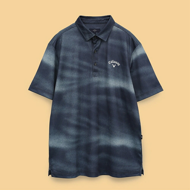 ベストスポーツ Callaway（キャロウェイ）製品。Callaway かざあなメッシュ水面プリントシャツ 25SS C25134117