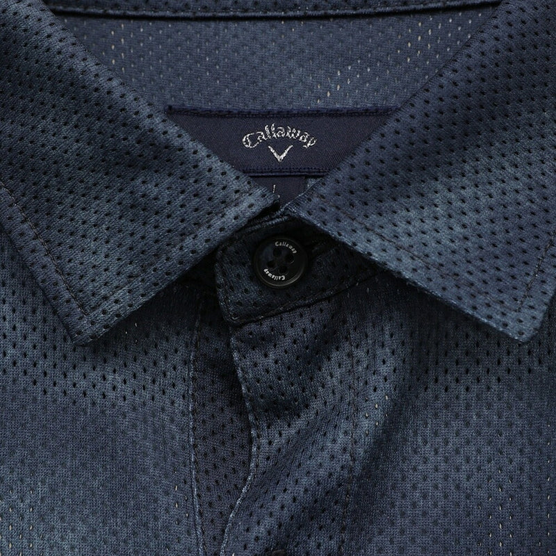 ベストスポーツ Callaway（キャロウェイ）製品。Callaway かざあなメッシュ水面プリントシャツ 25SS C25134117