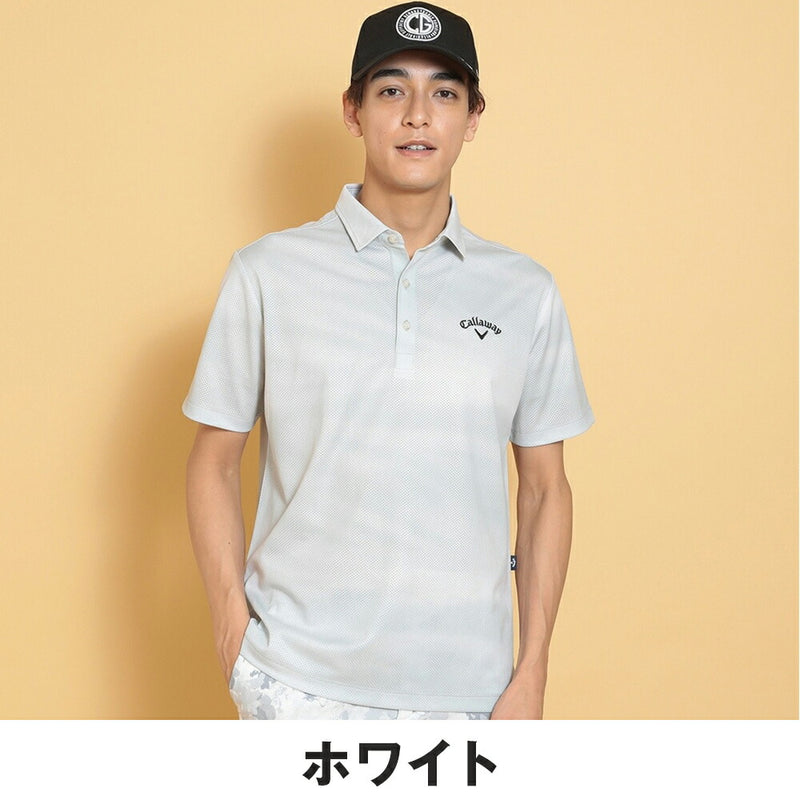 ベストスポーツ Callaway（キャロウェイ）製品。Callaway かざあなメッシュ水面プリントシャツ 25SS C25134117