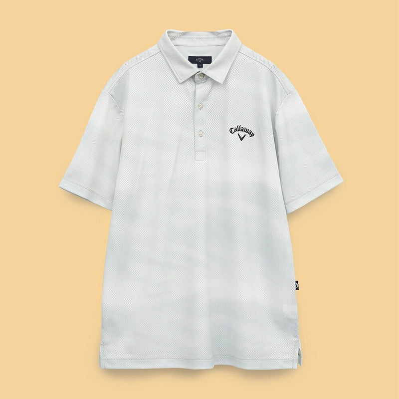 ベストスポーツ Callaway（キャロウェイ）製品。Callaway かざあなメッシュ水面プリントシャツ 25SS C25134117