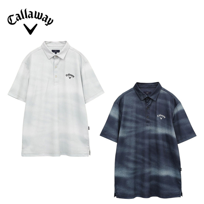 ベストスポーツ Callaway（キャロウェイ）製品。Callaway かざあなメッシュ水面プリントシャツ 25SS C25134117