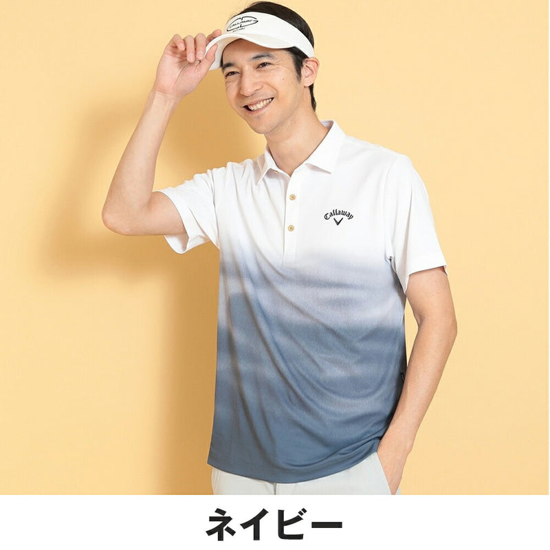 ベストスポーツ Callaway（キャロウェイ）製品。Callaway -3℃裏クールウェーブプリントカノコシャツ 25SS C25134124