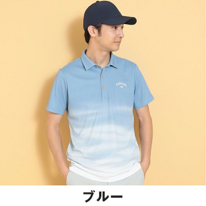 ベストスポーツ Callaway（キャロウェイ）製品。Callaway -3℃裏クールウェーブプリントカノコシャツ 25SS C25134124