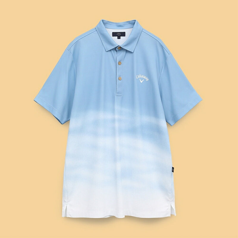 ベストスポーツ Callaway（キャロウェイ）製品。Callaway -3℃裏クールウェーブプリントカノコシャツ 25SS C25134124