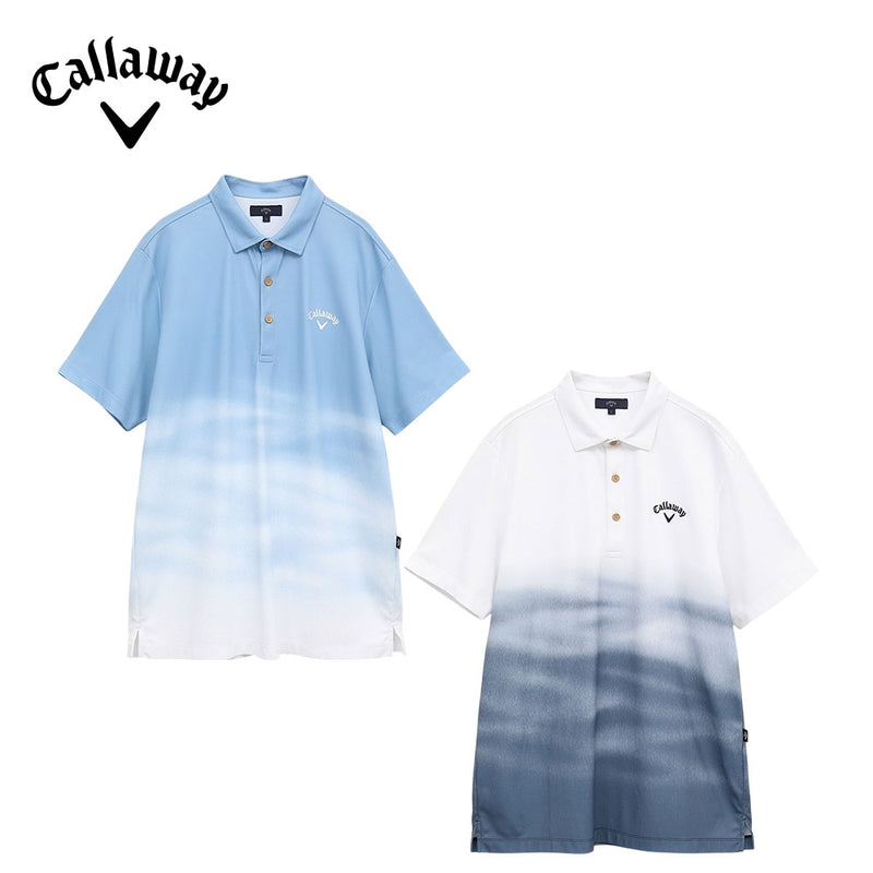 ベストスポーツ Callaway（キャロウェイ）製品。Callaway -3℃裏クールウェーブプリントカノコシャツ 25SS C25134124
