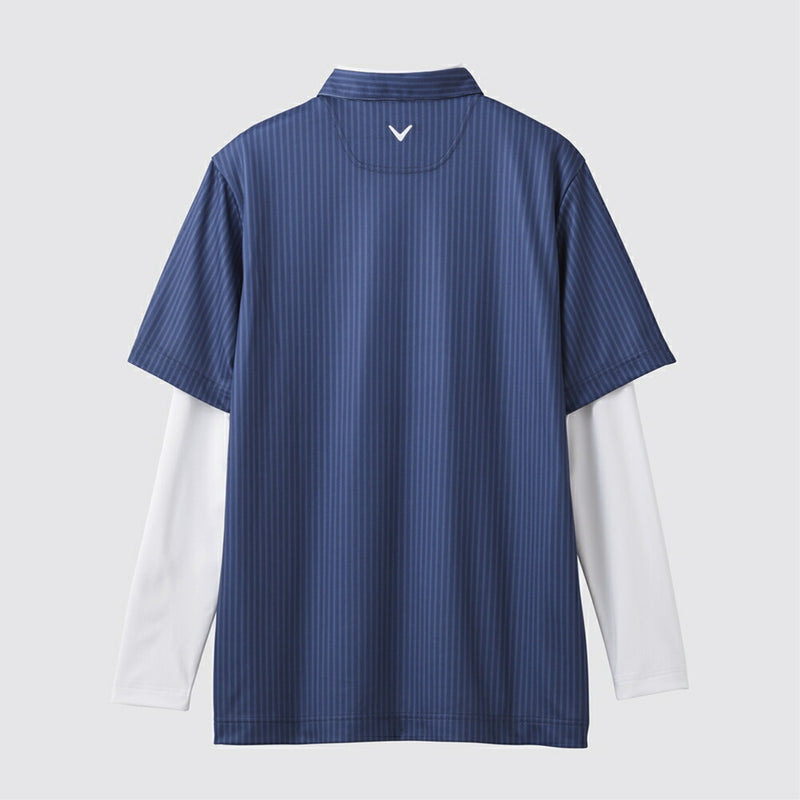 ベストスポーツ Callaway（キャロウェイ）製品。Callaway ストライププリントカノコセットシャツ 25SS C25134126