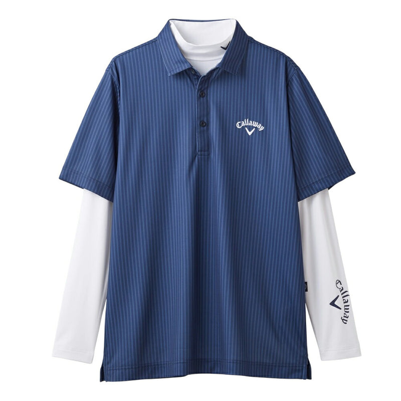 ベストスポーツ Callaway ストライププリントカノコセットシャツ 25SS C25134126